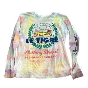 Le Tigre Tie Dye Long Sleeve T-shirt-Large/XL